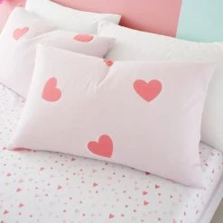 Dunelm Love Hearts Duvet Cover And Pillowcase Set -pillowcase shop 30792109 alt02