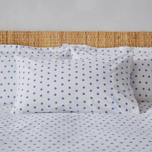 Dunelm Kamala Pintuck Blue Duvet Cover And Pillowcase Set 6 Dunelm Kamala Pintuck Blue Duvet Cover And Pillowcase Set - Image 4