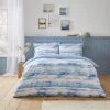Dunelm Watercolour Landscape Blue Duvet Cover And Pillowcase Set -pillowcase shop 30798218