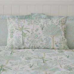 Dunelm Botanical Trees Sage Duvet Cover And Pillowcase Set -pillowcase shop 30798223 alt02
