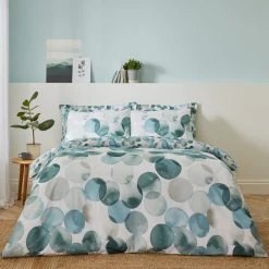 Dunelm Watercolour Circles Teal Oxford Pillowcase 11 Dunelm Watercolour Circles Teal Oxford Pillowcase -pillowcase shop 30798232 alt04