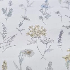 Dunelm Floral Stem Purple Duvet Cover And Pillowcase Set -pillowcase shop 30798241 alt04