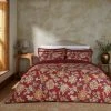 Dorma Samira Saffron Red Cotton Duvet Cover And Pillowcase Set -pillowcase shop 30799114