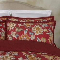 Dorma Samira Saffron Red Cotton Duvet Cover And Pillowcase Set 11 Dorma Samira Saffron Red Cotton Duvet Cover And Pillowcase Set -pillowcase shop 30799114 alt03