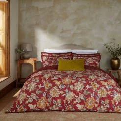 Dorma Samira Saffron Red Cotton Duvet Cover And Pillowcase Set 12 Dorma Samira Saffron Red Cotton Duvet Cover And Pillowcase Set -pillowcase shop 30799114 alt04