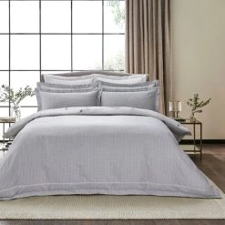Dorma Pelion Toile Slate Cotton Duvet Cover And Pillowcase Set -pillowcase shop 30799127 alt01