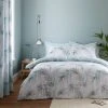 Dunelm Serenity Palm Leaf Seafoam Duvet Cover And Pillowcase Set -pillowcase shop 30801099