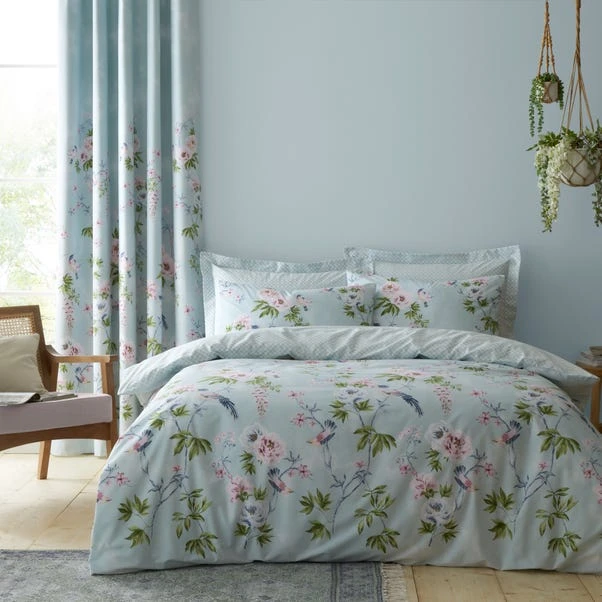 Dunelm Chinoiserie Bird Seafoam Duvet Cover And Pillowcase Set 3 Dunelm Chinoiserie Bird Seafoam Duvet Cover And Pillowcase Set