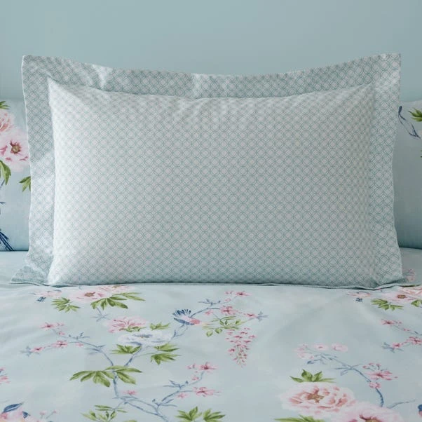 Dunelm Chinoiserie Bird Seafoam Duvet Cover And Pillowcase Set 6 Dunelm Chinoiserie Bird Seafoam Duvet Cover And Pillowcase Set - Image 4