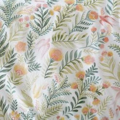 Dunelm Folk Botanical Green Duvet Cover And Pillowcase Set -pillowcase shop 30801109 alt04