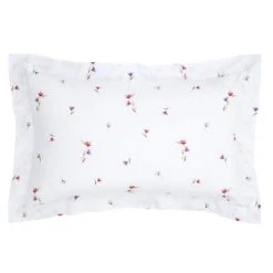 Dunelm Watercoloured Floral Pink Oxford Pillowcase -pillowcase shop 30801115 alt03
