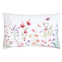 Dunelm Watercoloured Floral Pink Oxford Pillowcase -pillowcase shop 30801115 alt04