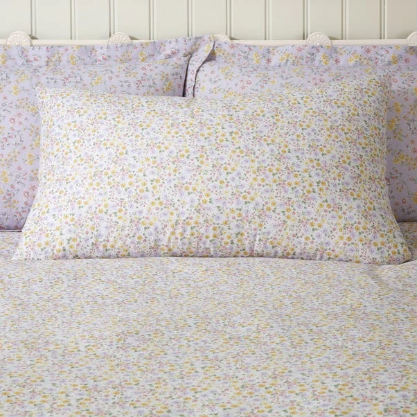 Dunelm Madeline Ditsy Purple Duvet Cover And Pillowcase Set 5 Dunelm Madeline Ditsy Purple Duvet Cover And Pillowcase Set - Image 3