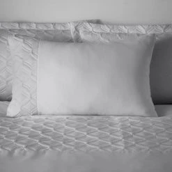 Dunelm Skyler Silver Duvet Cover And Pillowcase Set 8 Dunelm Skyler Silver Duvet Cover And Pillowcase Set -pillowcase shop 30801137 alt02