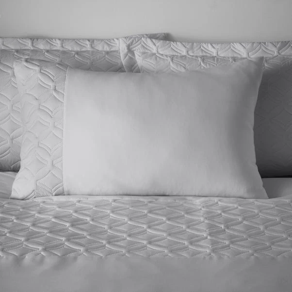 Dunelm Skyler Silver Duvet Cover And Pillowcase Set 5 Dunelm Skyler Silver Duvet Cover And Pillowcase Set - Image 3