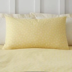 Dunelm Florrie Yellow Duvet Cover And Pillowcase Set -pillowcase shop 30801157 alt02