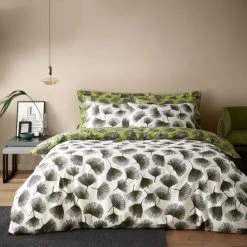 Dunelm Modern Ginko Fern Duvet Cover And Pillowcase Set