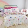 Disney Mickey Rainbow Duvet Cover And Pillowcase Set