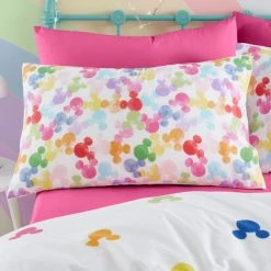 Disney Mickey Rainbow Duvet Cover And Pillowcase Set -pillowcase shop 30801387 alt03