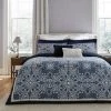 Dorma Kaleidoscope Navy Cotton Sateen Duvet Cover And Pillowcase Set -pillowcase shop 30802325