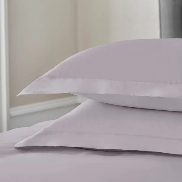 Dorma 300 Thread Count 100% Cotton Sateen Plain Oxford Pillowcase 4 Dorma 300 Thread Count 100% Cotton Sateen Plain Oxford Pillowcase - Image 2
