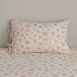 Dunelm Heidi Floral Lemon Recycled Cotton Duvet Cover And Pillowcase Set -pillowcase shop 30807691 alt01