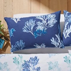 Natural History Museum Shoreline Blue Duvet Cover And Pillowcase Set -pillowcase shop 30807701 alt03