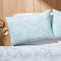 Natural History Museum Venus Shell Seafoam Duvet Cover And Pillowcase Set 11 Natural History Museum Venus Shell Seafoam Duvet Cover And Pillowcase Set -pillowcase shop 30807706 alt03