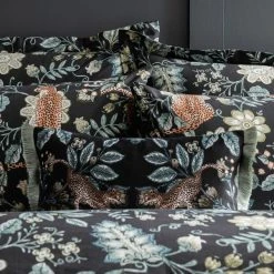 Dunelm Paradise Cheetah Green Duvet Cover And Pillowcase Set -pillowcase shop 30807720 alt05