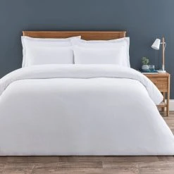 Dunelm Alston Waffle White Duvet Cover And Pillowcase Set 11 Dunelm Alston Waffle White Duvet Cover And Pillowcase Set -pillowcase shop 30807730 alt01