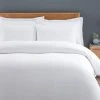 Dunelm Alston Waffle White Duvet Cover And Pillowcase Set -pillowcase shop 30807730 alt02