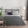 Dunelm Grayson Charcoal Duvet Cover And Pillowcase Set -pillowcase shop 30807745