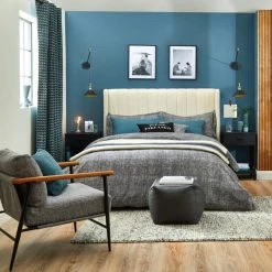 Dunelm Grayson Charcoal Duvet Cover And Pillowcase Set -pillowcase shop 30807745 alt04