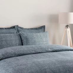 Dunelm Grayson Pacific Duvet Cover And Pillowcase Set -pillowcase shop 30807753 alt03