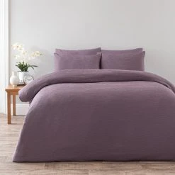 Dunelm Alford Textured Thistle Duvet Cover And Pillowcase Set