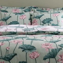 Dunelm Lilypad Blush Duvet Cover And Pillowcase Set -pillowcase shop 30807769 alt03