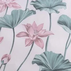 Dunelm Lilypad Blush Duvet Cover And Pillowcase Set -pillowcase shop 30807769 alt04