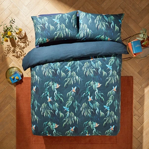 Natural History Museum Kingfisher Duvet Cover And Pillowcase Set 3 Natural History Museum Kingfisher Duvet Cover And Pillowcase Set