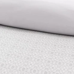 Dunelm Ori Jacquard Silver Duvet Cover And Pillowcase Set -pillowcase shop 30807780 alt02