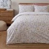 Dunelm Sofia Floral Anti-Allergy 100% Cotton Duvet Cover And Pillowcase Set -pillowcase shop 30807925