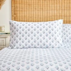 Dunelm Prisha Floral Navy Reversible Duvet Cover And Pillowcase Set -pillowcase shop 30811153 alt02