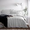 The Linen Yard Hebden Grey 100% Cotton Duvet Cover & Pillowcase Set -pillowcase shop 30824105