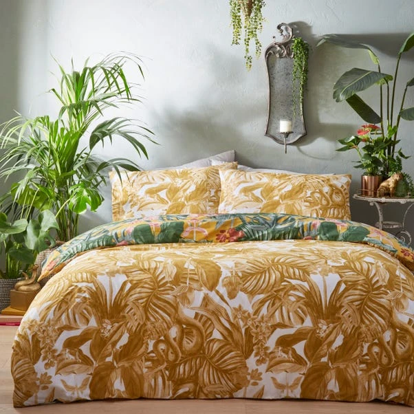 Furn. Medinilla Mustard Duvet Cover & Pillowcase Set 4 Furn. Medinilla Mustard Duvet Cover & Pillowcase Set - Image 2