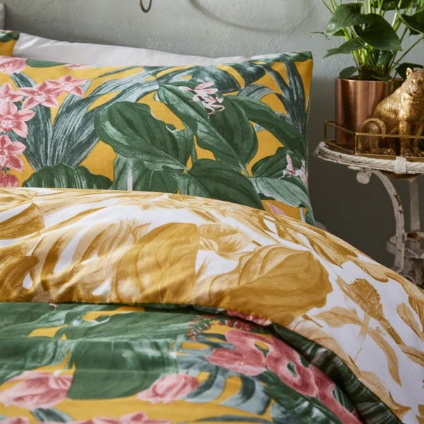 Furn. Medinilla Mustard Duvet Cover & Pillowcase Set 5 Furn. Medinilla Mustard Duvet Cover & Pillowcase Set - Image 3