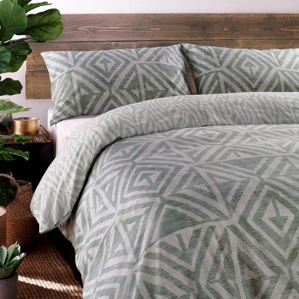 Furn. Tanza Desert Sage Duvet Cover & Pillowcase Set 5 Furn. Tanza Desert Sage Duvet Cover & Pillowcase Set - Image 3