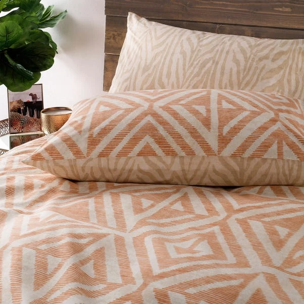 Furn. Tanza Terracotta Duvet Cover & Pillowcase Set 3 Furn. Tanza Terracotta Duvet Cover & Pillowcase Set
