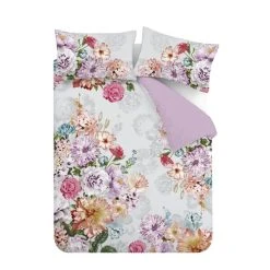 Hyperion Interiors Amaranth Floral 100% Cotton Duvet Cover & Pillowcase Set -pillowcase shop 30828958 alt04