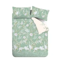 Bianca Fine Linens Painted Stork 100% Cotton Duvet Cover & Pillowcase Set -pillowcase shop 30829093 alt04